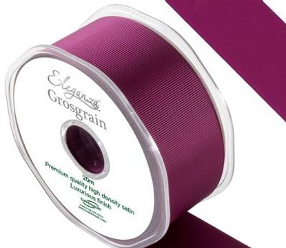 Eleganza Premium Grosgrain Ribbon 38mm x 20m Burgundy No.17 - Ribbons